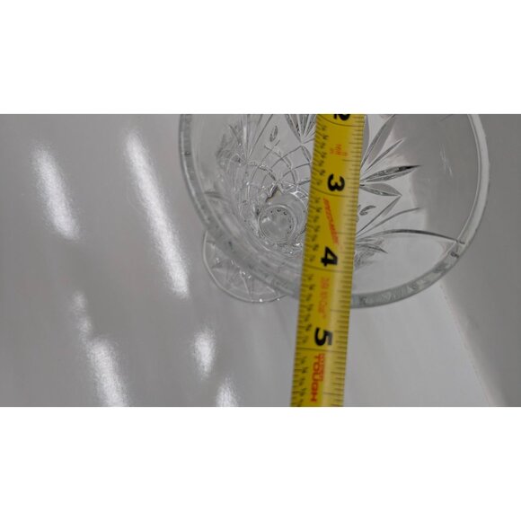 Godinger Lexington Open Hurricane Crystal Candle Holder Vase - Picture 3 of 14